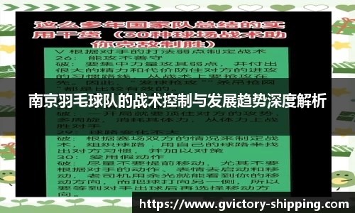 南京羽毛球队的战术控制与发展趋势深度解析